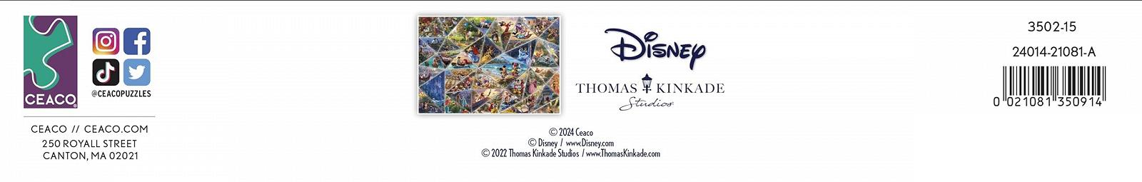 Пазл Ceaco Thomas Kinkade Disney Collage 2000 деталей 96,5 х 66 см, фото №4 Пазл Ceaco Thomas Kinkade Disney Collage 2000 деталей 96,5 х 66 см, фото №4