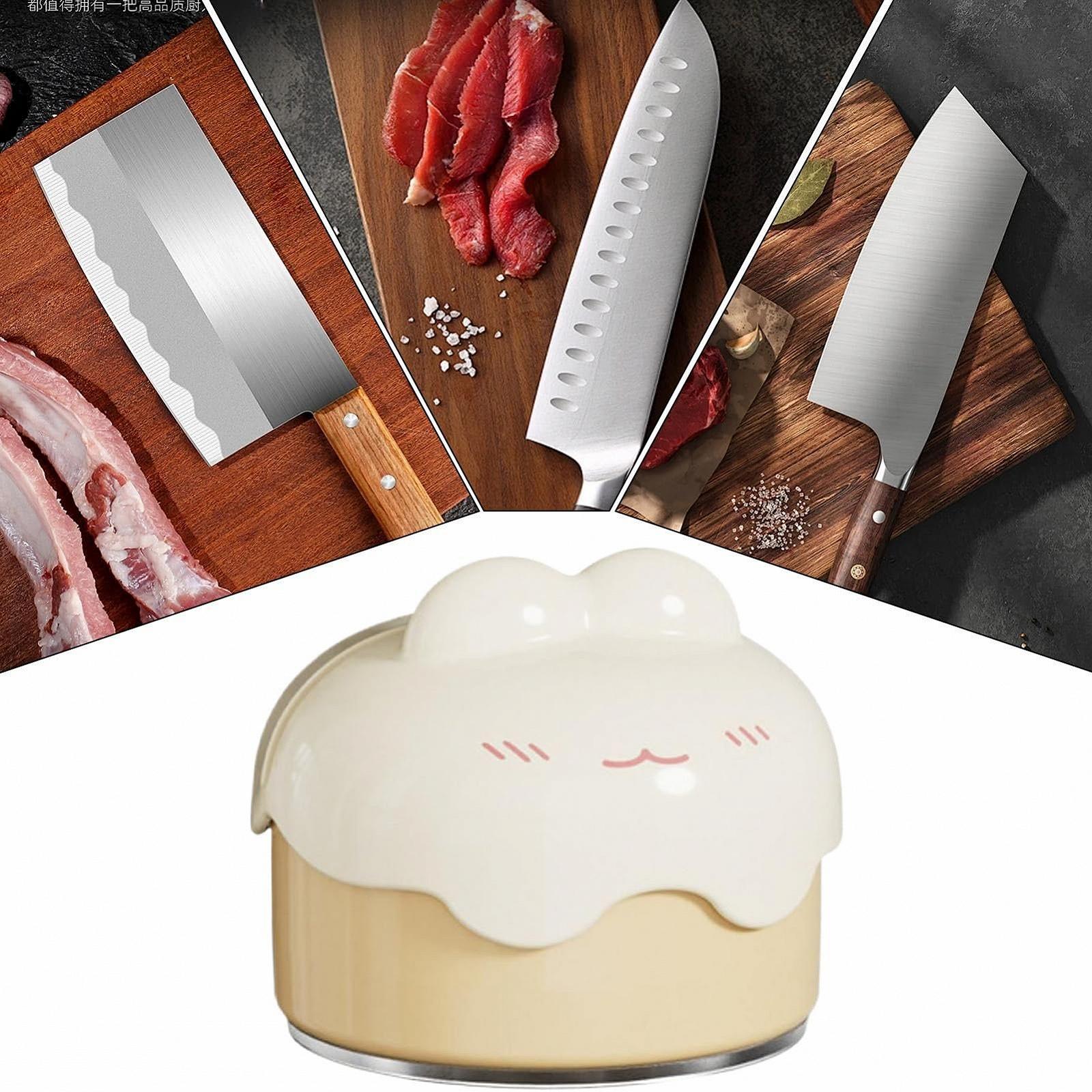 Точилка для ножей Cutter Schärfer ручная мини на присоске для ножниц, фото №4