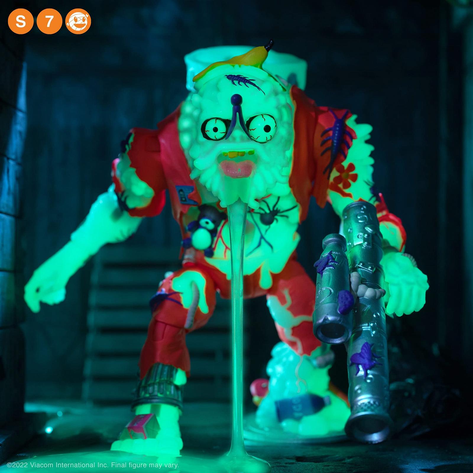 Екшн-фігурка Teenage Mutant Ninja Turtles Ultimates Mаклак і Джо Очне Яблуко, що світиться в темряві, 18 см, фото №8