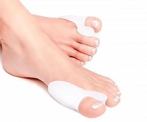 Гелевий коректор для великого пальця стопи PediGel, універсальний розмір, захист від перекриття пальців, 2 шт - Фото 1