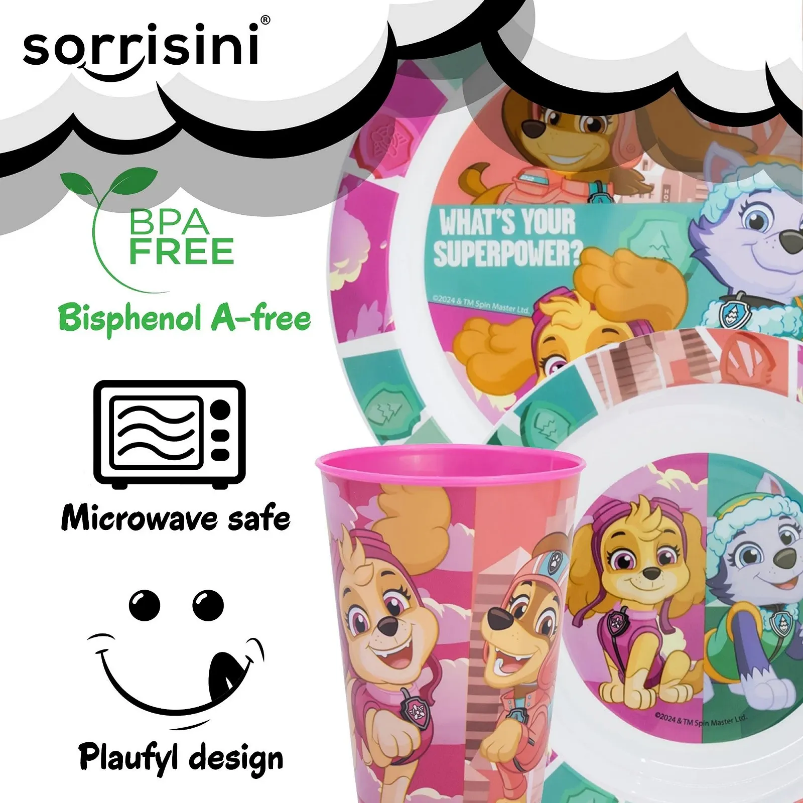 Детский Набор Посуды Paw Patrol Skye, фото №2 Детский Набор Посуды Paw Patrol Skye, фото №2