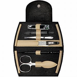 Набір для манікюру Sonnenschein by Hans Kniebes 6 предметів Чорний/Бежевий ціна на synthetic.ua - Фото 1 Набір для манікюру Sonnenschein by Hans Kniebes 6 предметів Чорний/Бежевий synthetic.ua - Фото 1