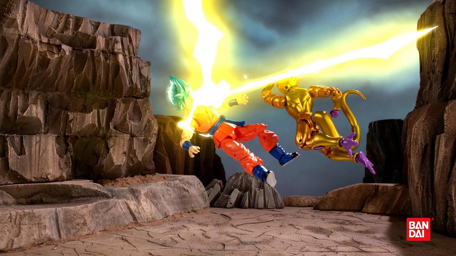 Фігурка Bandai Dragon Ball Super Golden Freezer проти Super Saiyan Blue Goku 17 см, фото №13