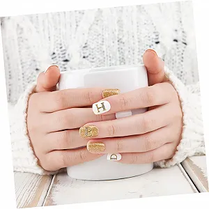 Прикраси для нігтів Метал Healeved Літери 3D synthetic.ua - Фото 1