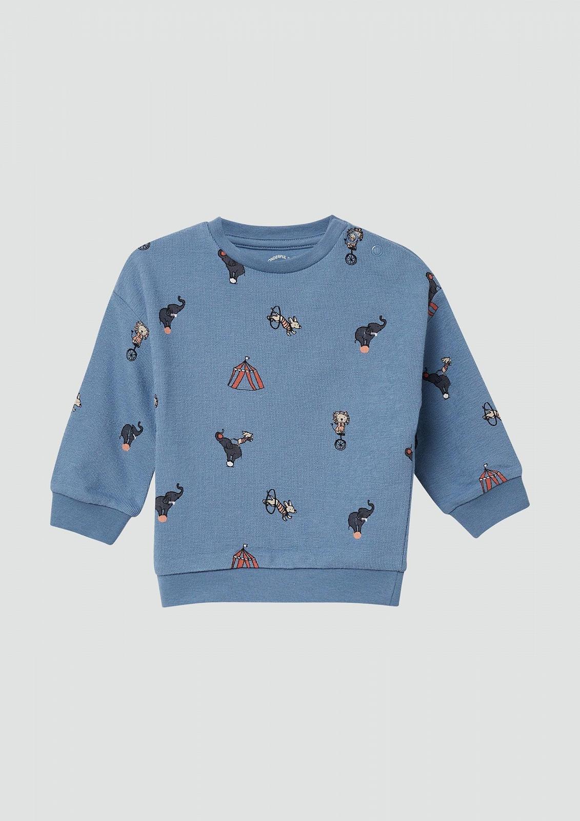 Толстовка s.Oliver с принтом по всей поверхности из структурного джерси, фото №4