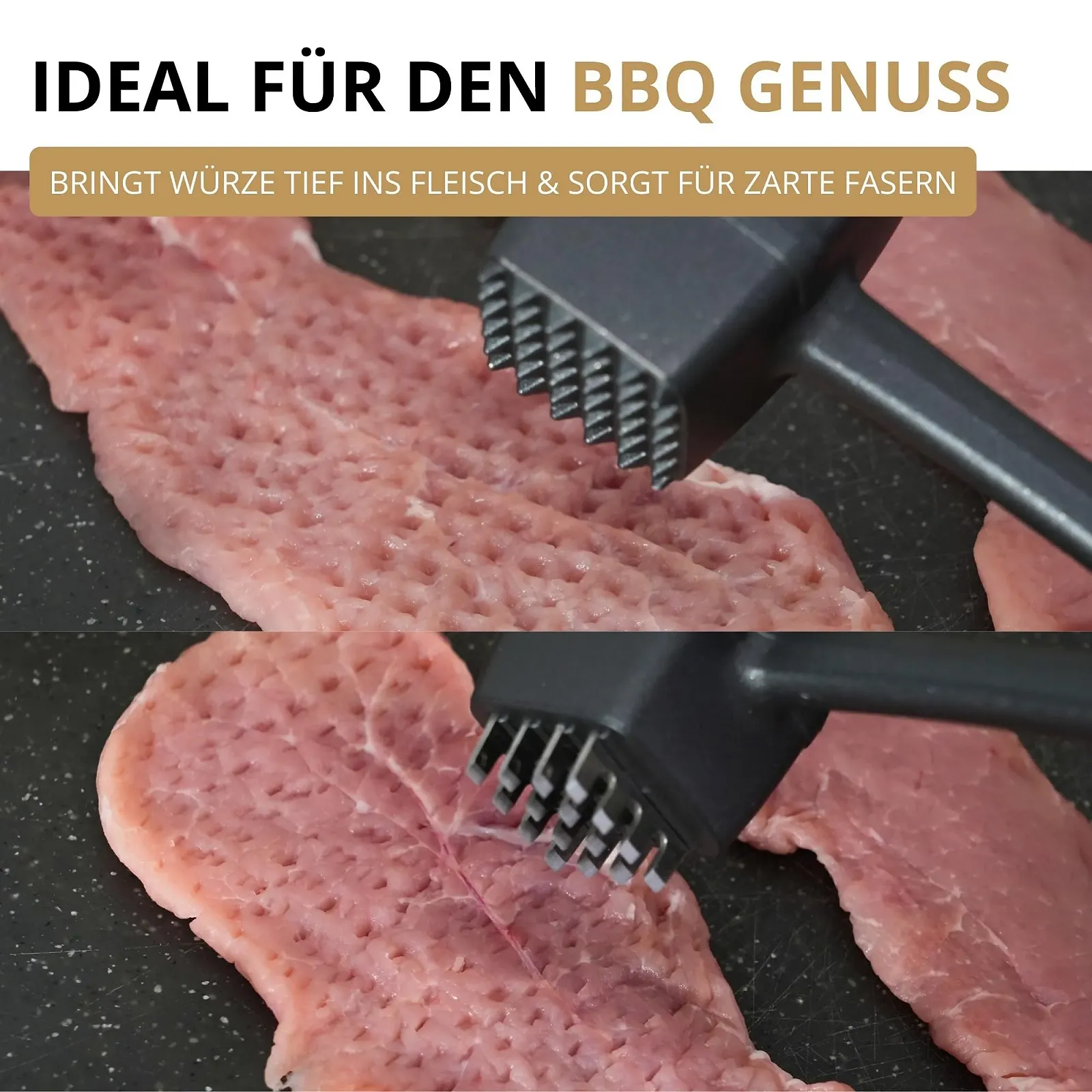 Молоток для мяса Westmark Steakmaster Black Edition Двусторонний Антрацит, фото №5