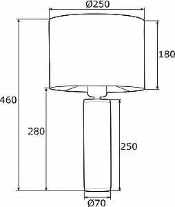 Настільна лампа Argon Almada 4232 1 x 15 Вт / E27 IP20 synthetic.ua - Фото 1