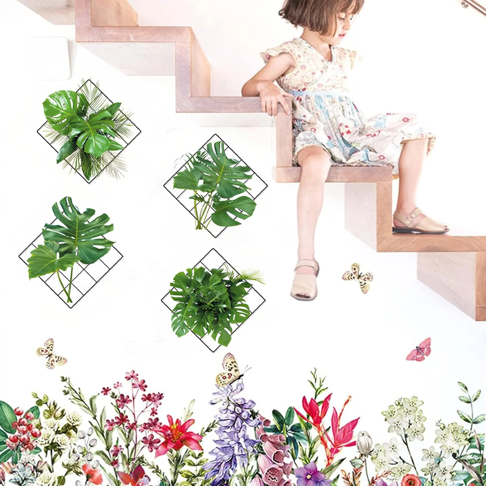 Наклейки на стіну Plants PVC 2 шт. 3D-ефект 6 дизайнів, фото №6