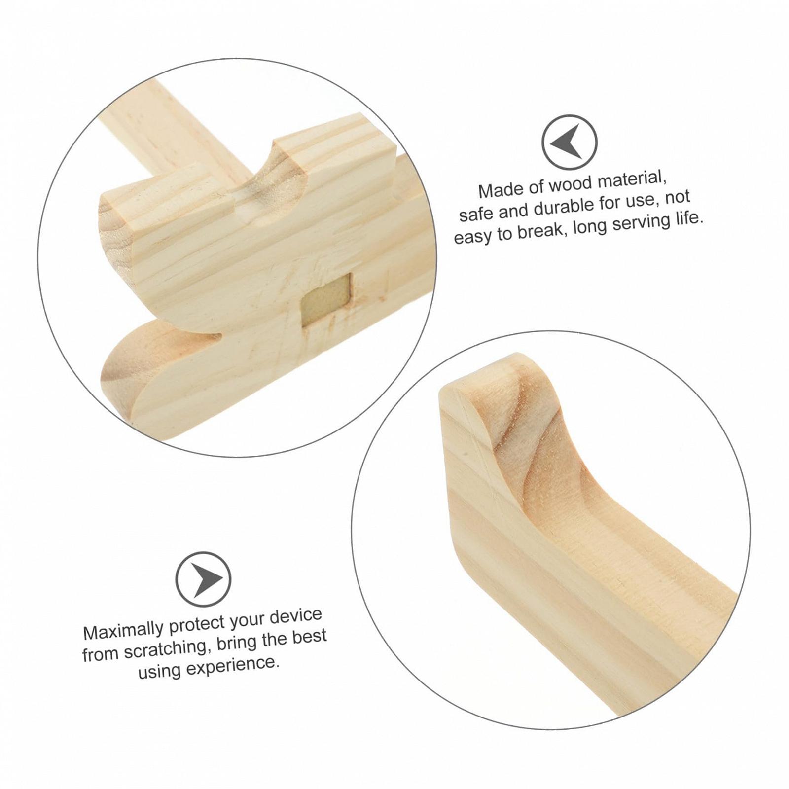 Підставка для ноутбука дерев'яна Toddmomy ергономічна з масиву дерева вертикальна, фото №8