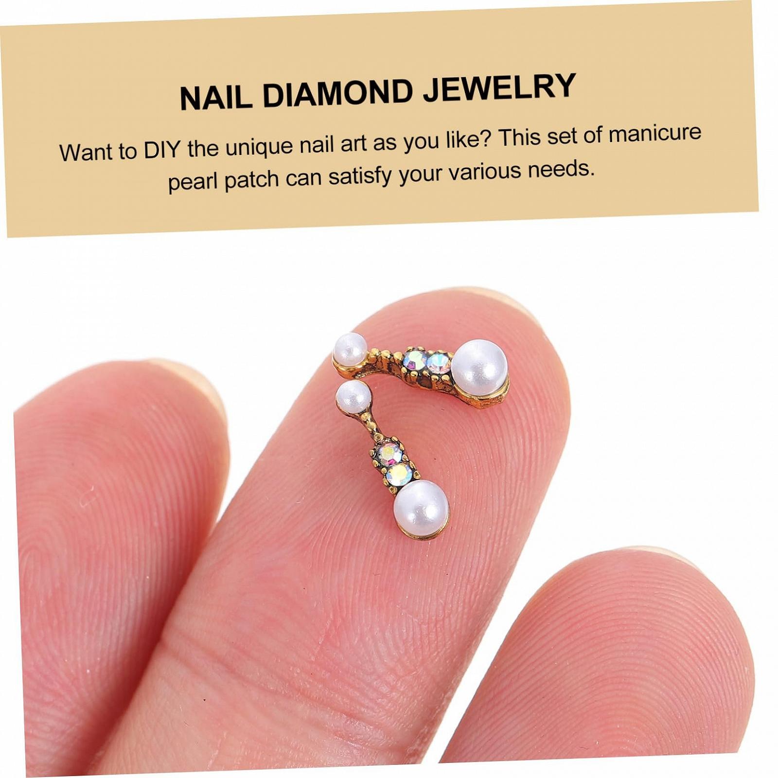 Аплікації MAGICLULU, 60 шт, Діаманти для манікюру, фото №5