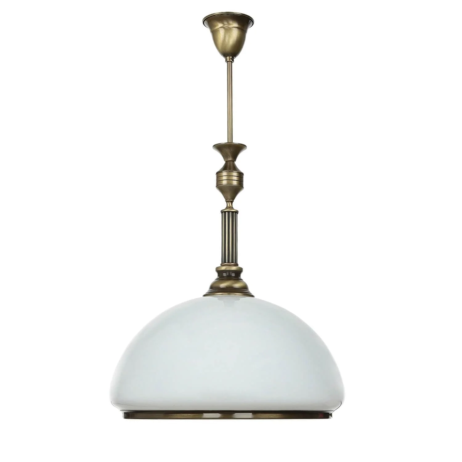 Підвісний світильник Licht-Erlebnisse, метал та скло, антична латунь, E27, діаметр 40 см, фото №2