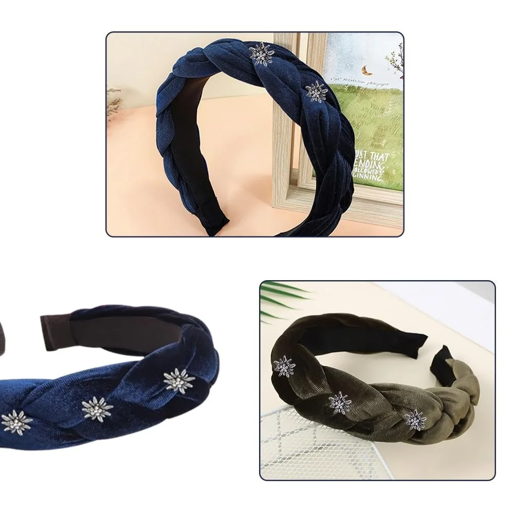 Обруч Бархатный Плетеный Вид, фото №5