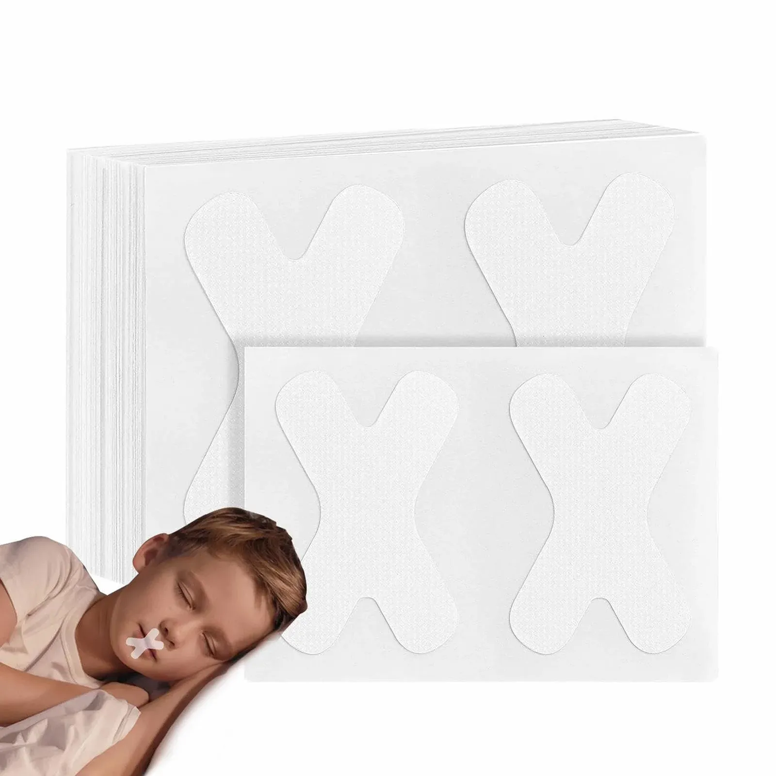 Полоски от храпа Facynde, X-образная лента для рта для сна, 120 штук, фото №1 Полоски от храпа Facynde, X-образная лента для рта для сна, 120 штук, фото №1