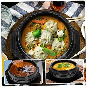 Горщик для запікання Керамічний з підставкою у корейському стилі Жаростійкий synthetic.ua - Фото 1