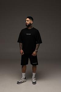 Костюм мужской летний черный Calvin Klein Стильный оверсайз на лето Базовый комплект для мужчины - Фото 1