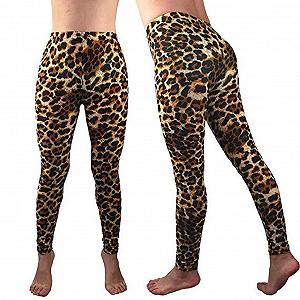 Леггинсы Leopard Женские Спортивные Для фитнеса с высокой талией и леопардовым принтом, пижамные, длинные эластичные, сексуальная спортивная одежда, компрессионные,Для тренажерного зала, спортивные,Для бега synthetic.ua - Фото 1