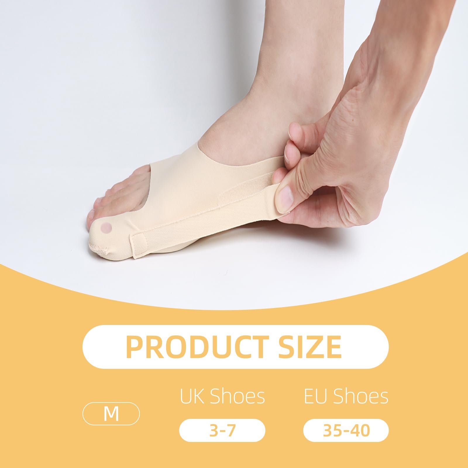 Шина для великого пальця стопи Hallux Valgus, розмір M, для правої ноги., фото №2 Шина для великого пальця стопи Hallux Valgus, розмір M, для правої ноги., фото №2