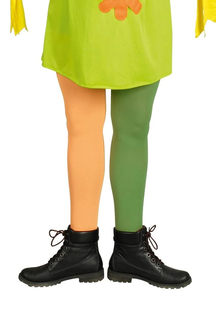 Комплект длинных носков до колена для женщин Зеленый Оранжевый (S-L), фото №1