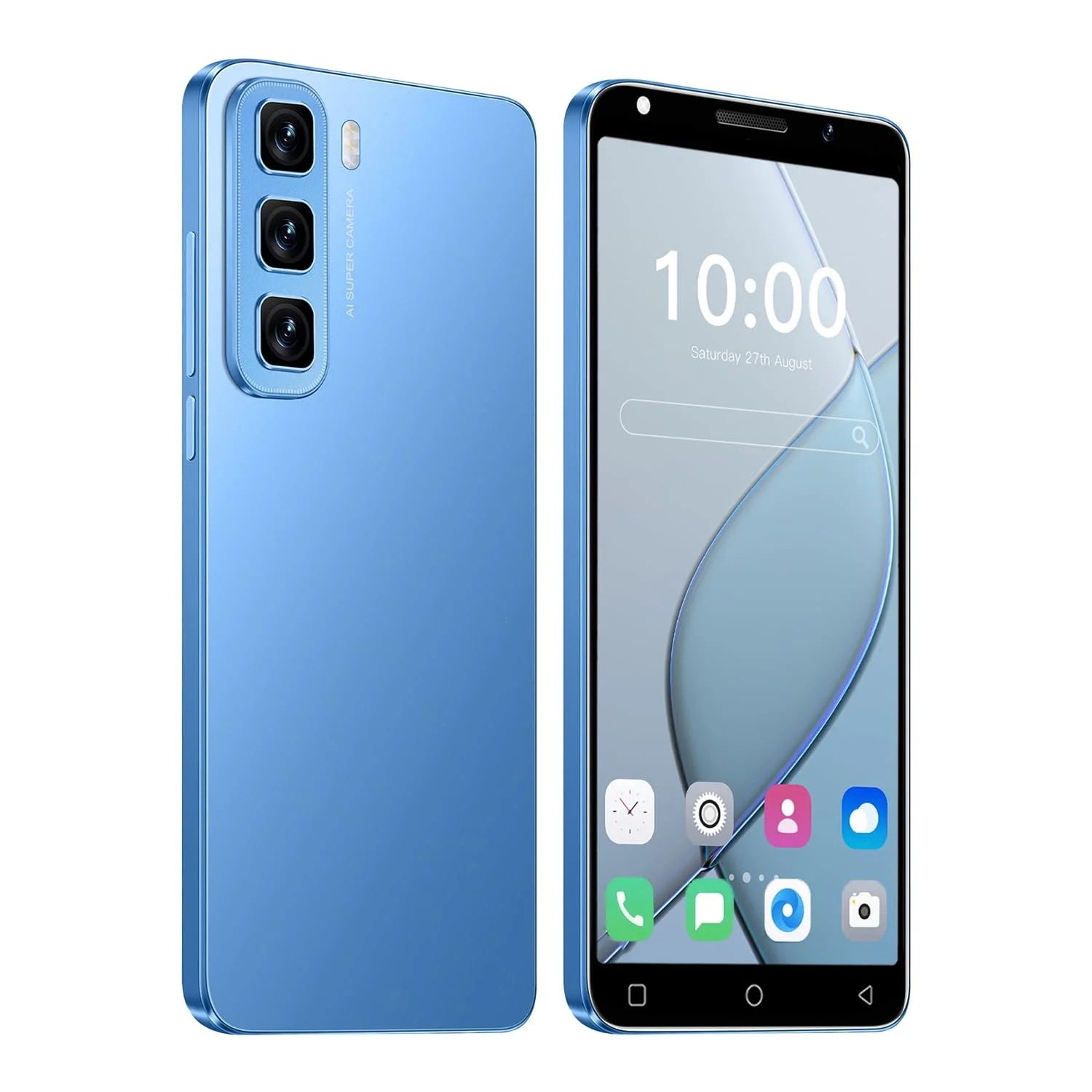 Міні-смартфон Hot50 5.0" HD 1GB RAM 16GB ROM Dual SIM Dual Camera Android 9.0 Blue, фото №1