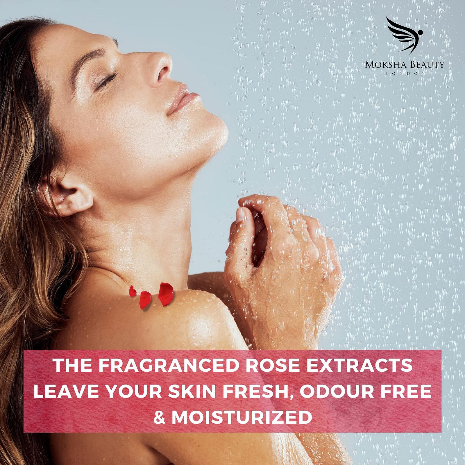 Гель для душу Moksha Pink Rose з ефірними оліями 250 мл, фото №9 Гель для душу Moksha Pink Rose з ефірними оліями 250 мл, фото №9