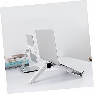 Підставка для ноутбука Трикутна алюмінієва Регульована Складна Портативна Охолоджуюча для офісу дому подорожей synthetic.ua - Фото 1