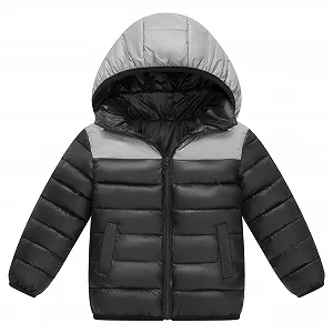 Зимняя Куртка с Капюшоном Happy Cherry для Мальчиков, Теплая, Легкая - Фото 1
