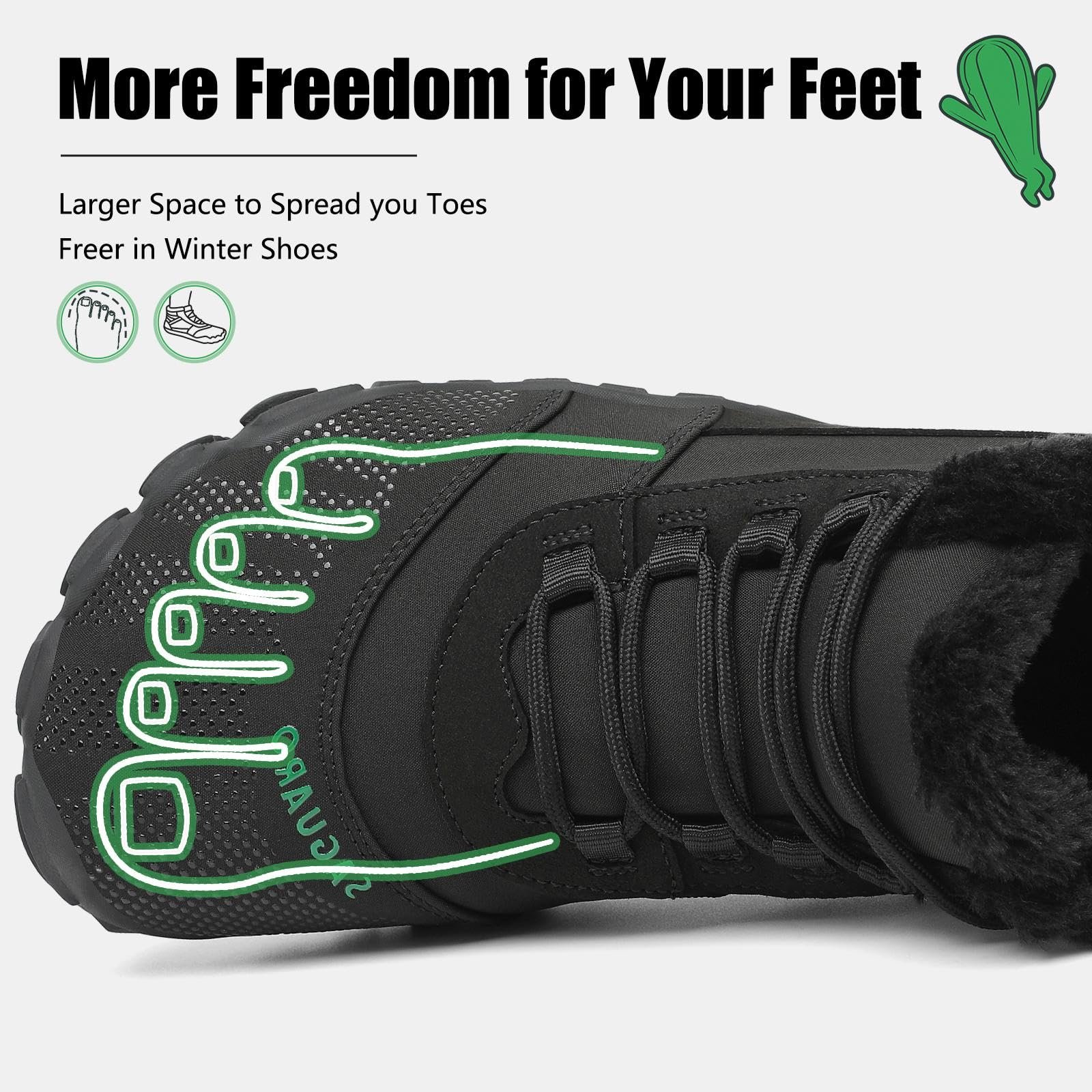 Обувь SAGUARO Barefoot, Мужские зимние ботинки на подкладке, Женские теплые зимние ботинки, фото №2