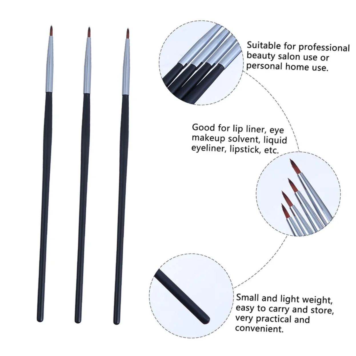 Кисти Angoily для подводки глаз, графическая, для макияжа, фото №2 Кисти Angoily для подводки глаз, графическая, для макияжа, фото №2