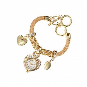 Часы-браслет LIFKOME Женский, декоративные бусины, золотистый сплав - Фото 1