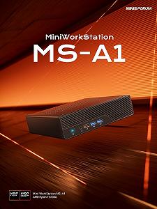 Мини ПК MINIS FORUM MS-A1 / Intel Core i5-12600H / RAM 8GB / SSD 512GB / HDMI / LAN / Wi-Fi 6 / Bluetooth 5.2 / Windows 11 / Black synthetic.ua - Фото 1