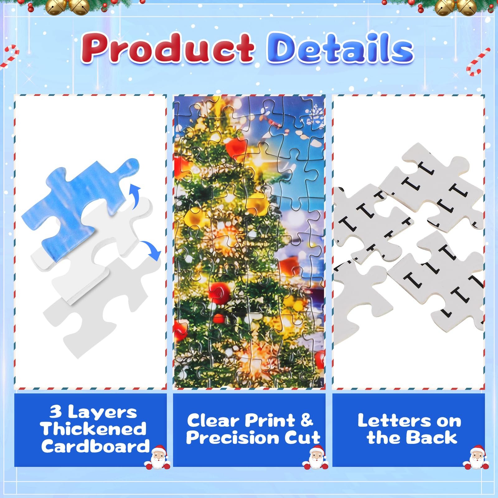 Пазл адвент-календарь Quanquer 2025 Christmas Harbor 1008 деталей 24 дня 70 x 50 cm, фото №5