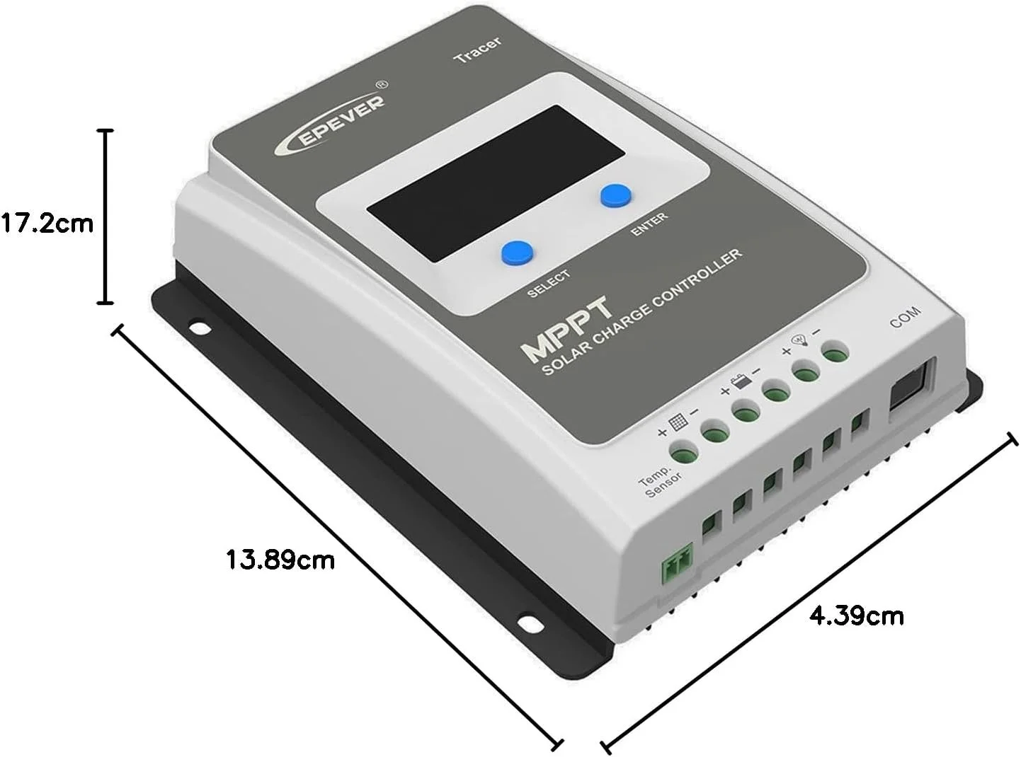 Сонячний контролер заряду MPPT EPEVER Tracer 1210AN 12V/24V Cірий, фото №4