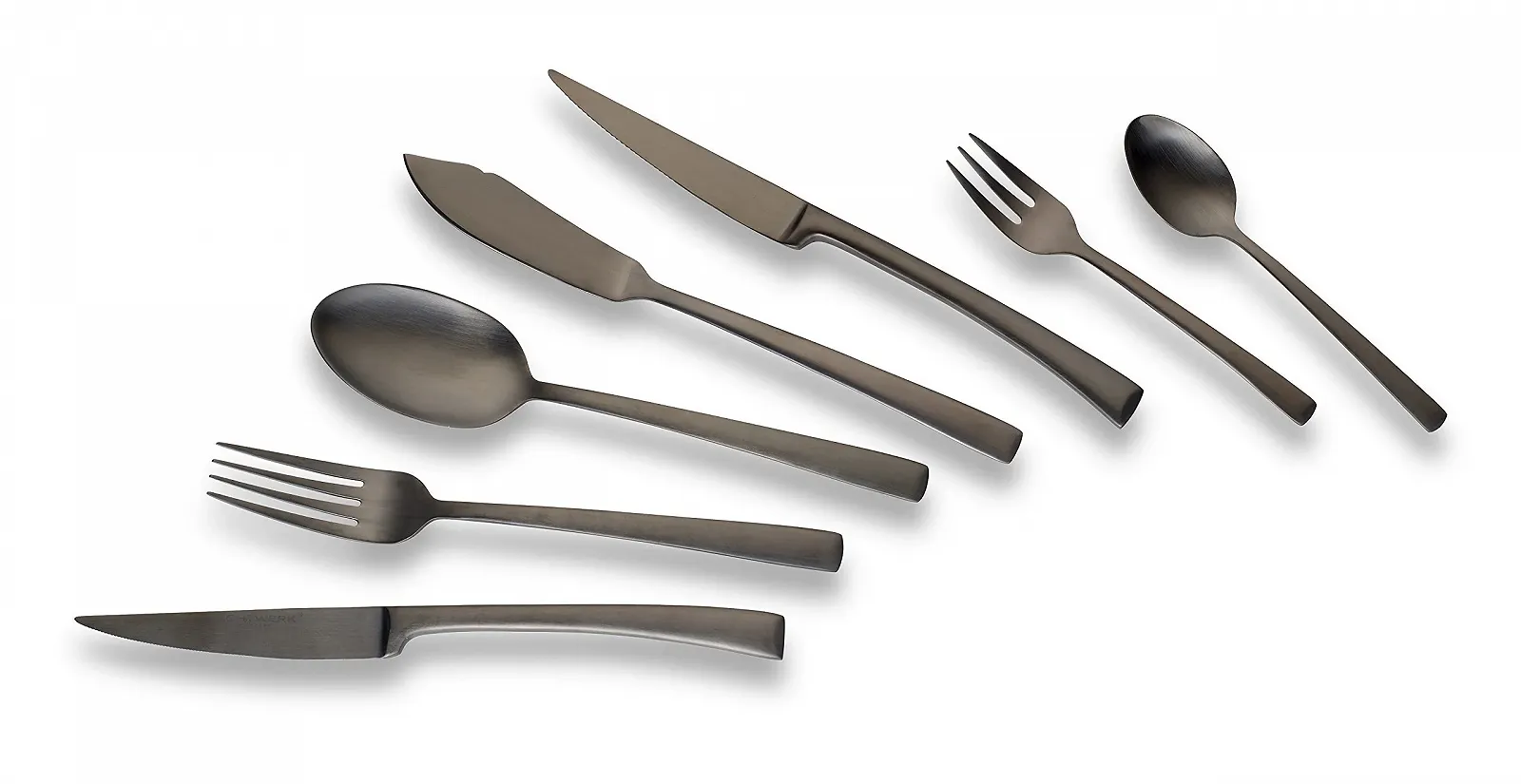 Набор столовых приборов ECHTWERK Avelino Black Edition, 42 предмета, до 6 персон, нержавеющая сталь 18/10, матовое покрытие, высококачественный, фото №1 Набор столовых приборов ECHTWERK Avelino Black Edition, 42 предмета, до 6 персон, нержавеющая сталь 18/10, матовое покрытие, высококачественный, фото №1