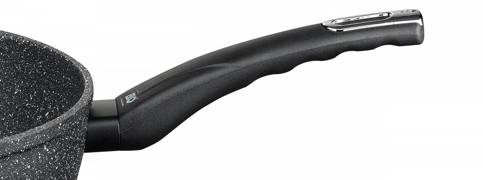 Сковорідка для соте Granite Evolution 24 см, Мікростільникова структура, професійне антипригарне покриття ELODUR, підходить для індукційних плит, чорна, фото №4