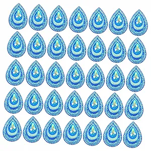 Стрази Крапля Sewroro Павиний хвіст Смола - Фото 1