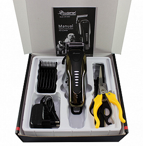 Машинка для стрижки животных Gemei GM 6063 Черная - Фото 1