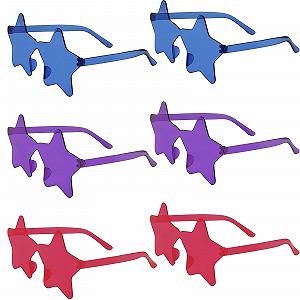 Сонцезахисні Окуляри Зірка Різнокольорові, 6 пар - Фото 1