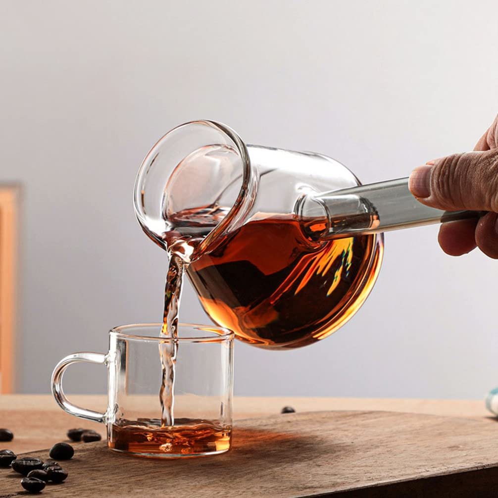 Турка Cabilock Індукційна 450 мл Скло Прозора з ручкою, глечик для кави, фото №2 Турка Cabilock Індукційна 450 мл Скло Прозора з ручкою, глечик для кави, фото №2