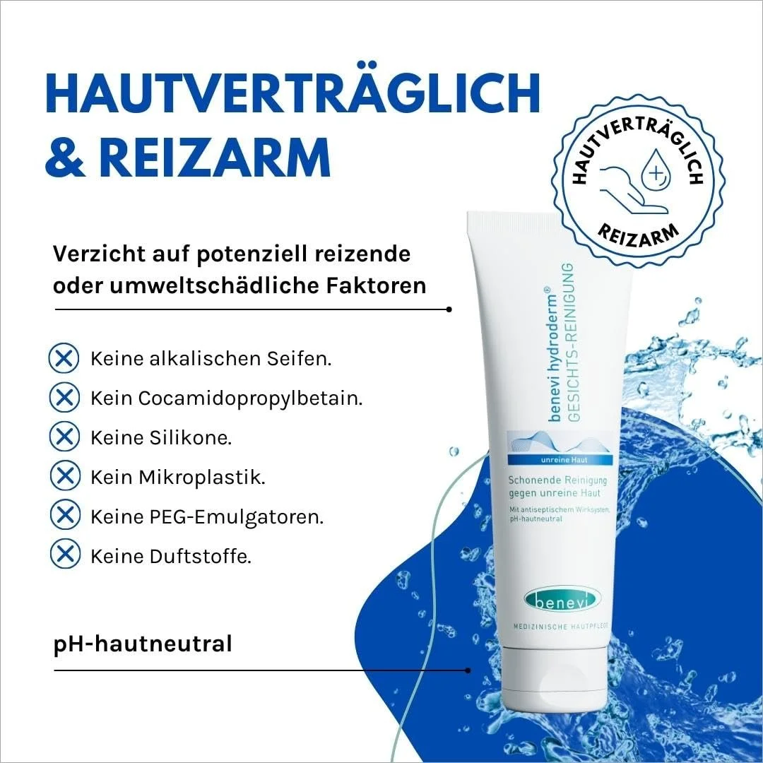 Средство для умывания Benevi Hydroderm для проблемной и склонной к акне кожи 125 мл, фото №4