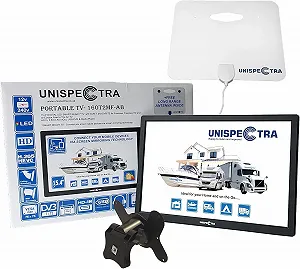 Телевизор портативный 16" Unispectra 160T2MF-AB / HD / 60 Гц / LED / Smart Ready TV / T2 - Фото 1