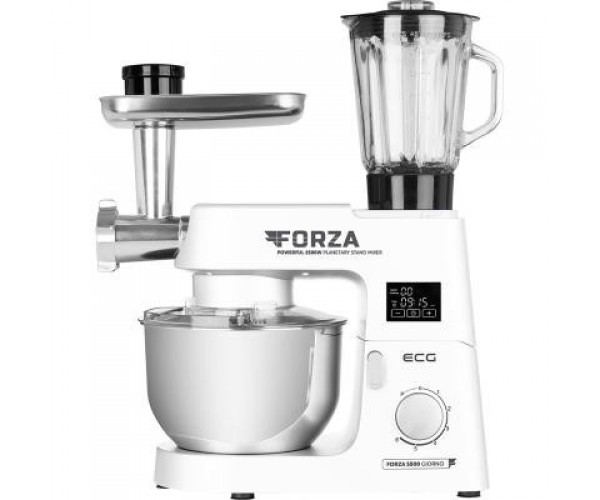 Кухонна машина ECG FORZA 5500 Giorno Bianco, фото №3 Кухонна машина ECG FORZA 5500 Giorno Bianco, фото №3