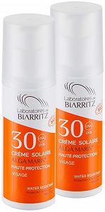 Сонцезахисний крем для обличчя Laboratoires de Biarritz Alga Maris SPF 30 50 мл Органічний Без ефекту відбілювання Набір з 2 шт. - Фото 1