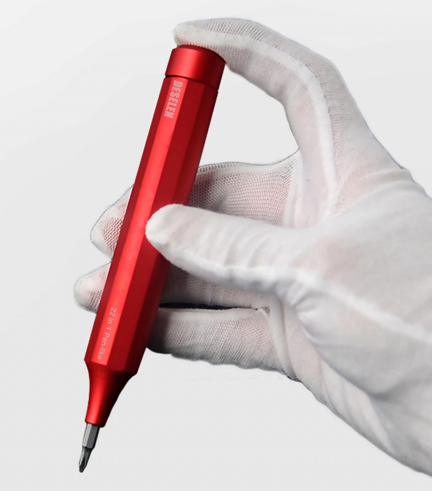 Набір викруток Deselen 22-в-1 Precision Pen Shape Black/Yellow, фото №6