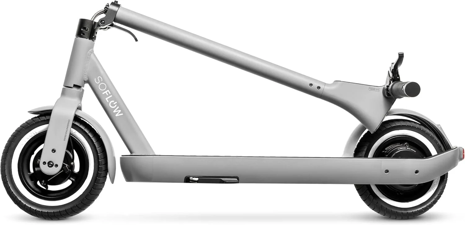 Электросамокат SoFlow SO ONE PRO / 500 Вт / 10" колеса / 65 км запас хода / 120 кг / 22 км/г / Серебристо-серый, фото №6