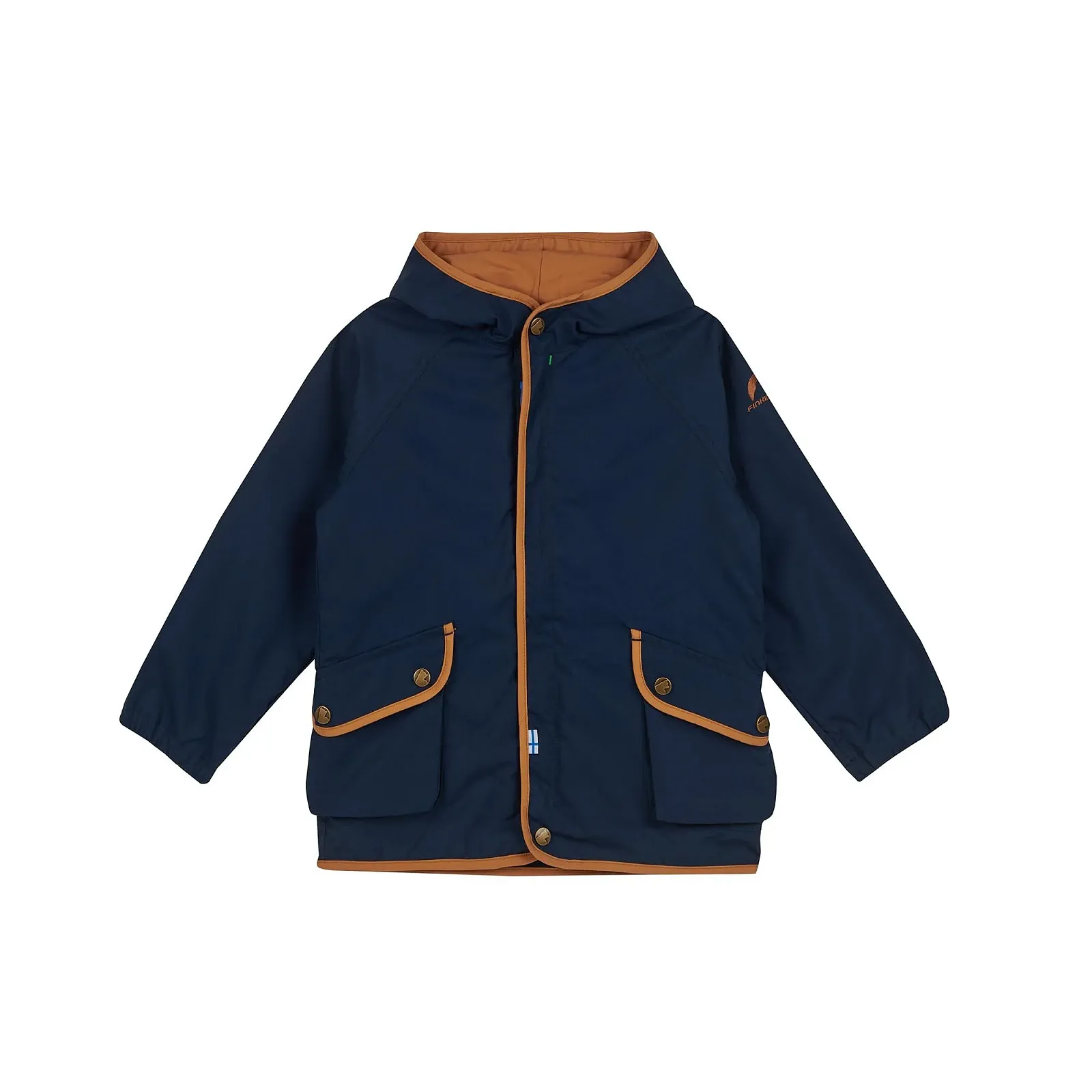 Детская непромокаемая хлопковая куртка Finkid Ilma с застежкой-молнией, фото №1 Детская непромокаемая хлопковая куртка Finkid Ilma с застежкой-молнией, фото №1