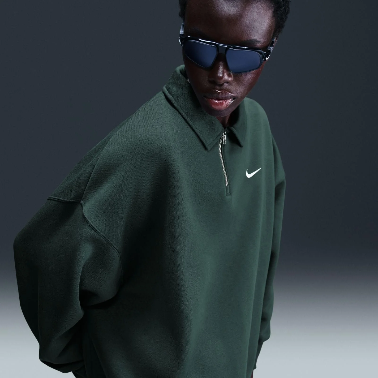 Поло Nike Sportswear Phoenix Fleece Свободного кроя Женская, фото №4