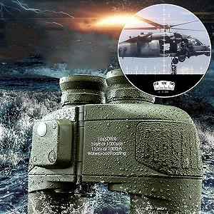 Бинокль SPUZZO 10x50 Compass Marine Navigation Ranging Waterproof Telescope synthetic.ua - Фото 1