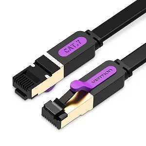 Патч-корд Vention CAT7 SSTP Ethernet 3 m Black ICABI - Фото 1