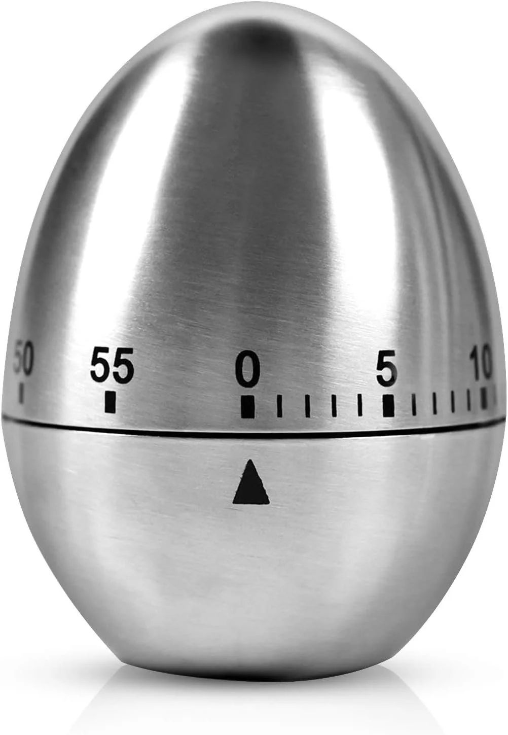 Кухонный таймер Egg Shaped механический нержавеющая сталь, фото №1