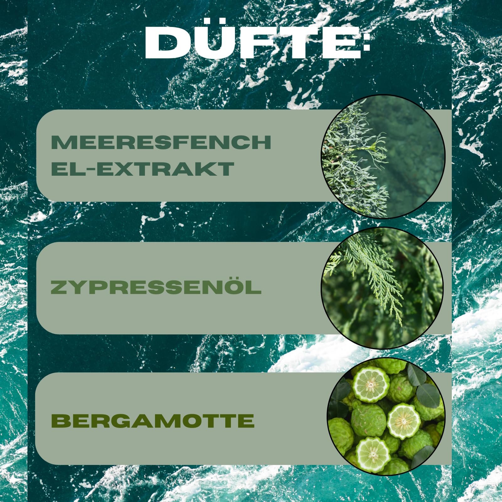 Гель для душа ManCave Men's Sea Salt Натуральный Веганский 500 мл, фото №6